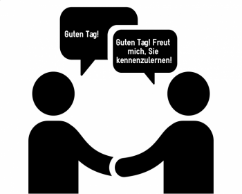 Begrüßung auf Deutsch