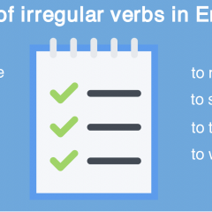 List of irregular verbs in English