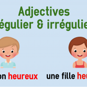 Endings of regular and irregular French adjectives | coLanguage